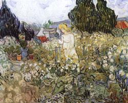 Vincent Van Gogh Mlle.Gachet in Her Garden at Auvers-sur-Oise Norge oil painting art